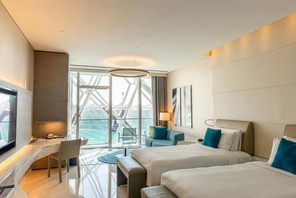 Superior, Guest room, 2 Twin/Single Bed(s), Balcony with Complimentary Yas Beach Access room - Image 1
