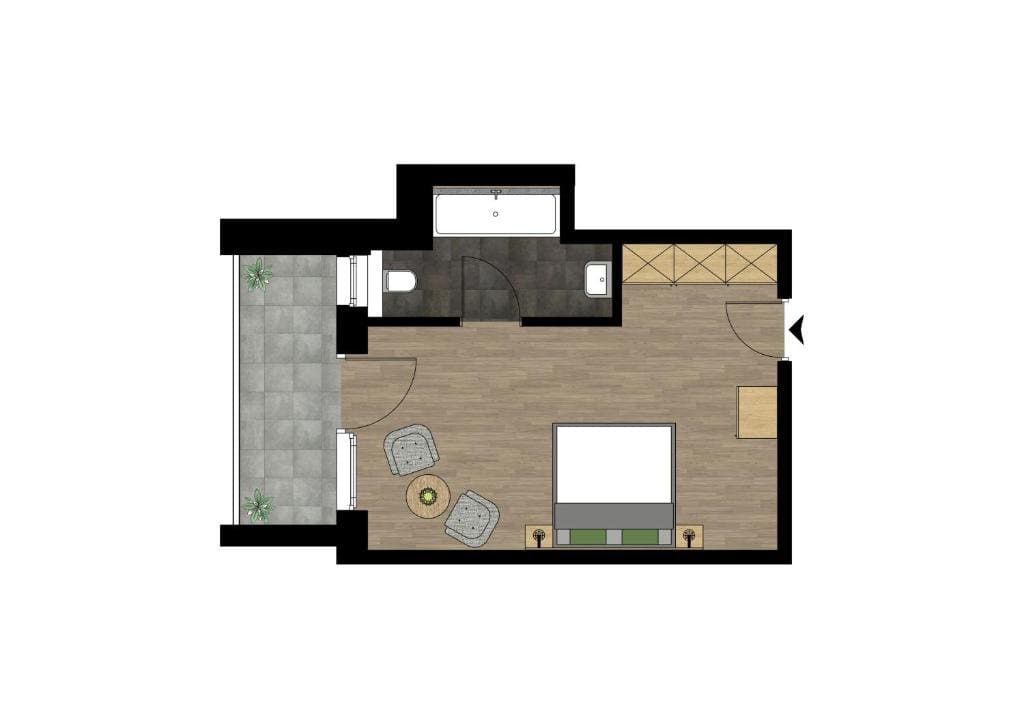 Double Room with Balcony room - Image 3