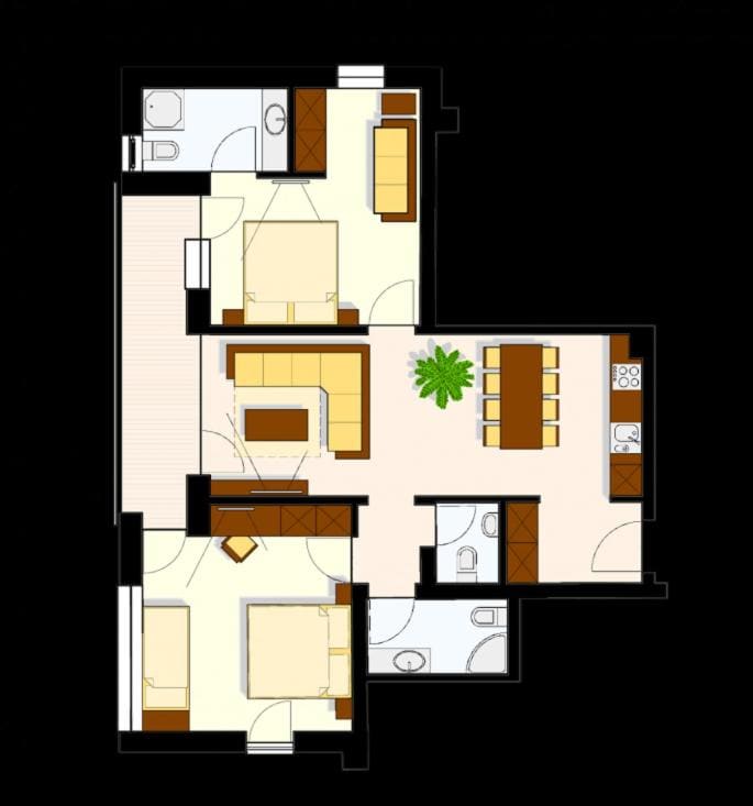 Two-Bedroom Apartment with Balcony room - Image 2