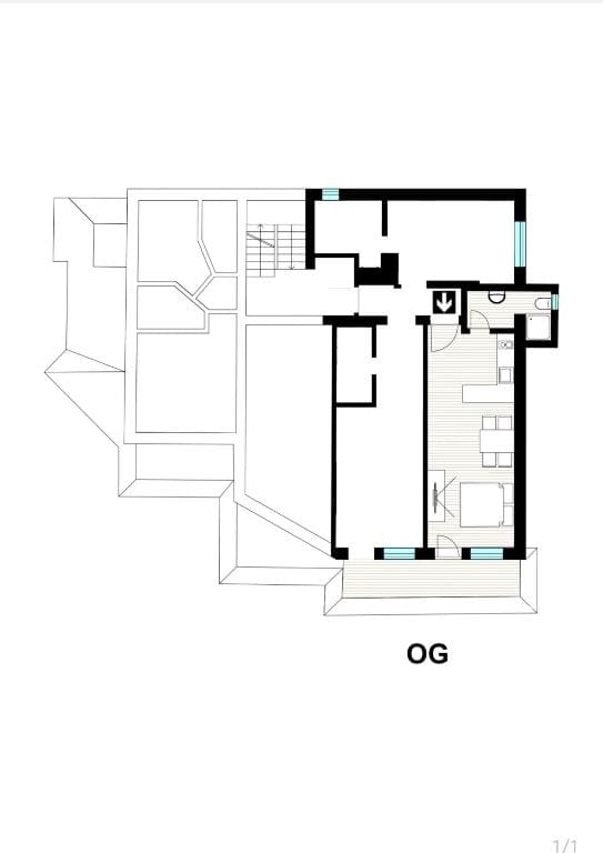Studio with Mountain View room - Image 1