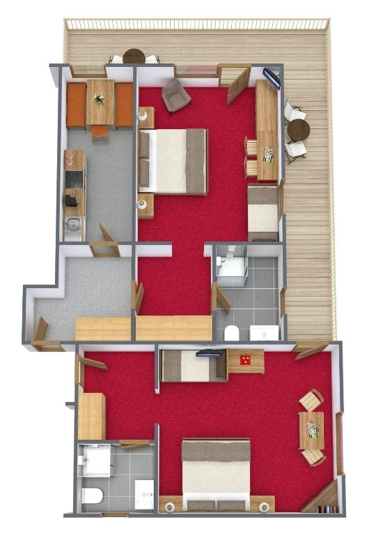 Two-Bedroom Apartment room - Image 2