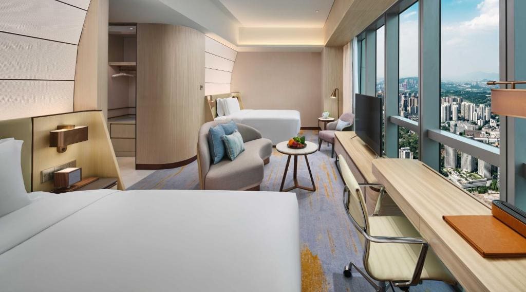 Premium Double Room with Two Double Beds and City View room - Image 1