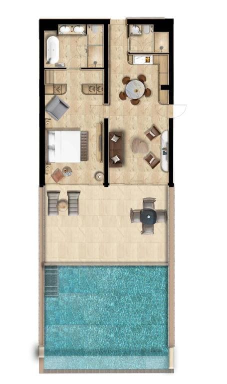 Residence One-Bedroom Suite with Private Pool - Adults Only room - Image 2