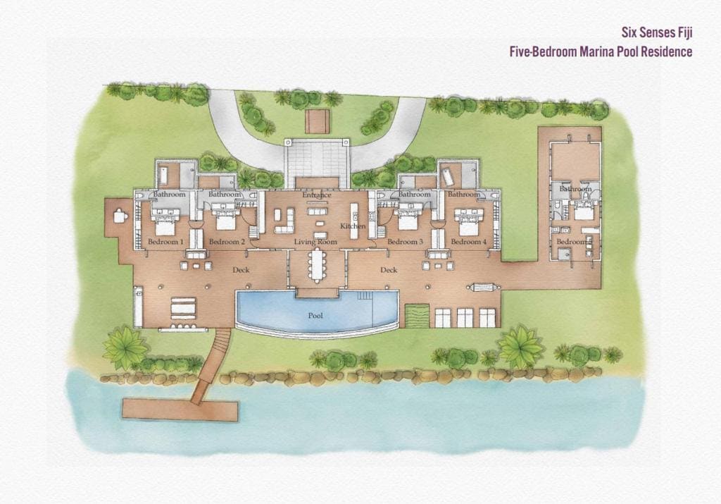Five-Bedroom Marina Pool Residence room - Image 1