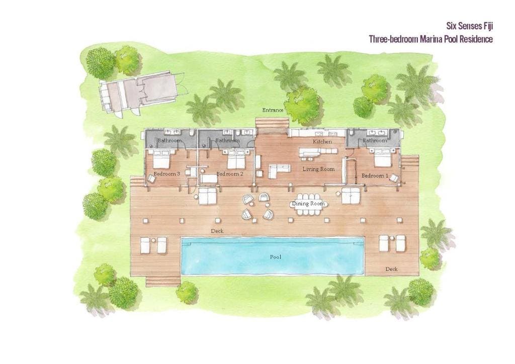 Three Bedroom Marina Pool Residence room - Image 1