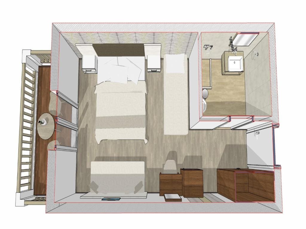 Double Room with Side Sea View room - Image 1