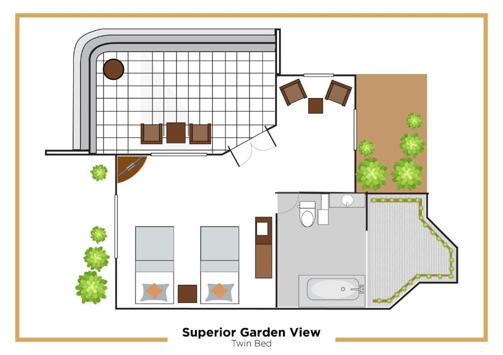 Deluxe Room with Garden View room - Image 2