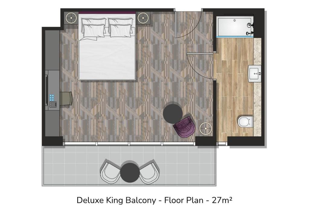 Deluxe Double Room with Balcony room - Image 2