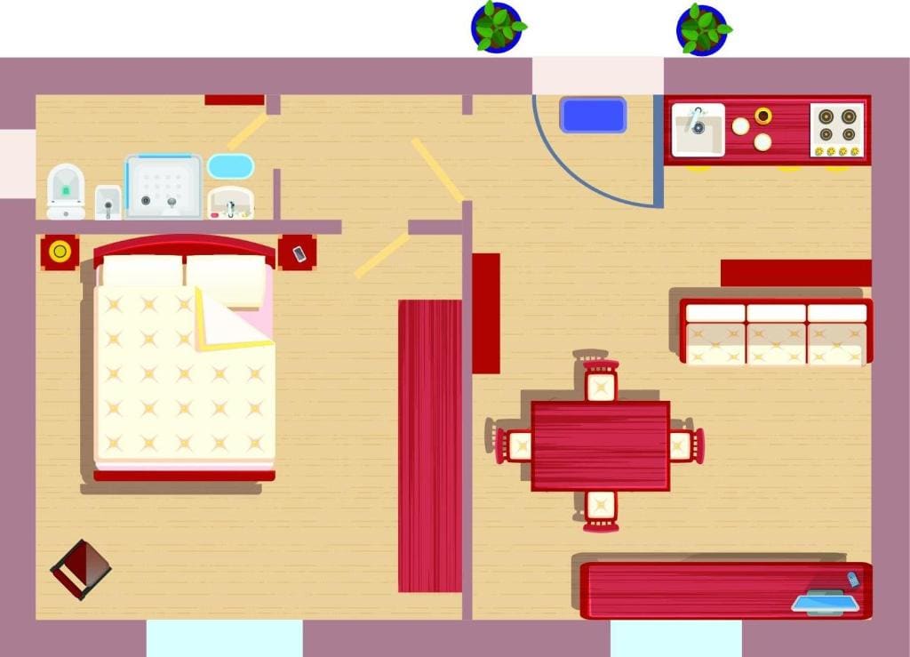 One-Bedroom Apartment room - Image 2