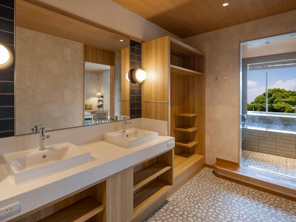 Deluxe Room with Hot Spring Semi-Open-Air Bath room - Image 3
