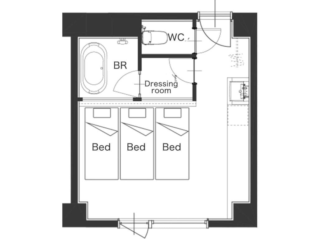 Triple room Non-Smoking room - Image 1