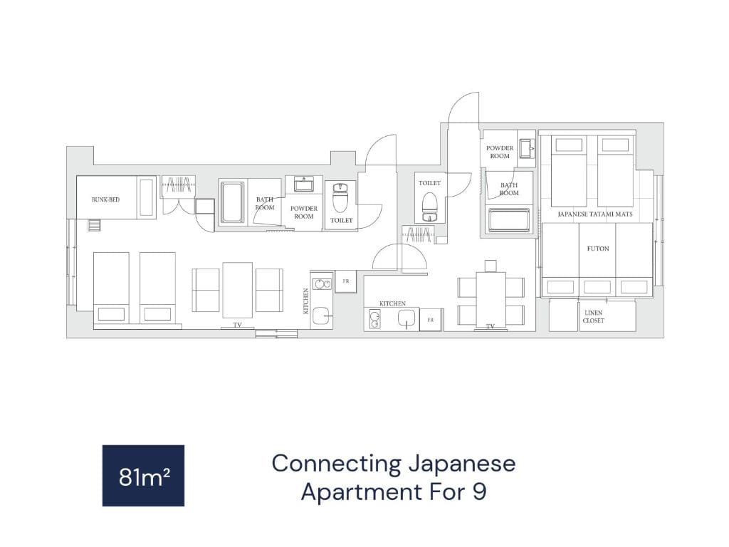One-Bedroom Japanese Style Apartment For 5 room - Image 2