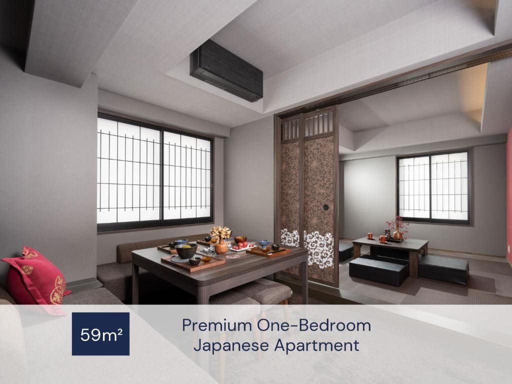 Premium One-Bedroom Japanese Apartment room - Image 3