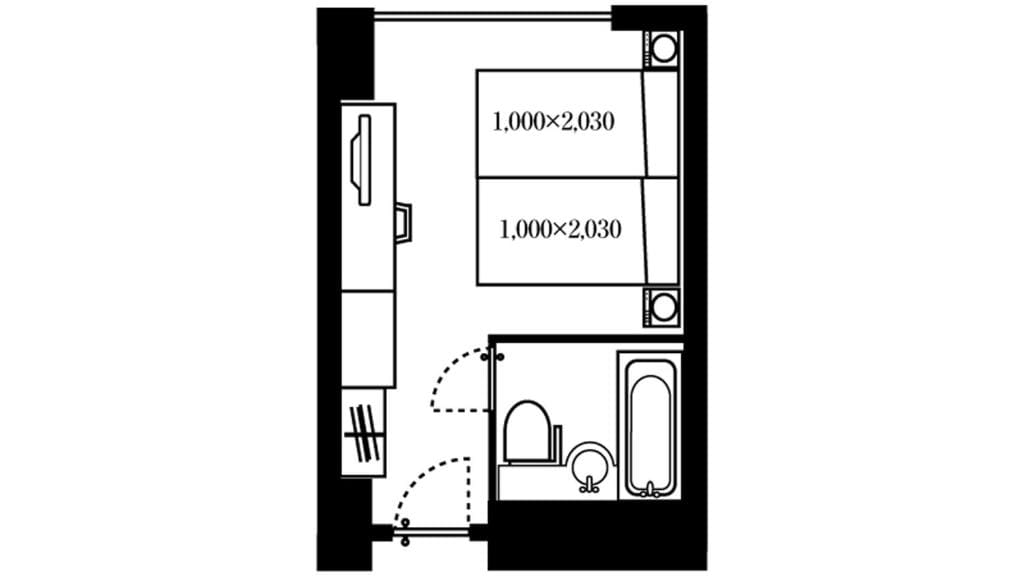 Economy Twin Room room - Image 1