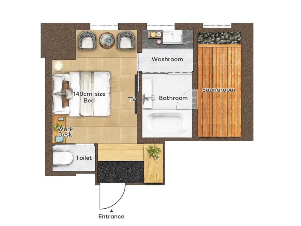 Double room with Private Sauna room - Image 1