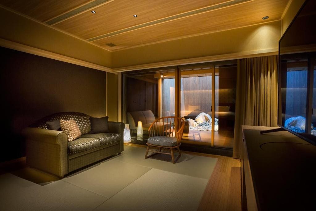 Twin Room with open-air bath & terrace TYPE A - Non-Smoking (Lower ground floor) room - Image 3