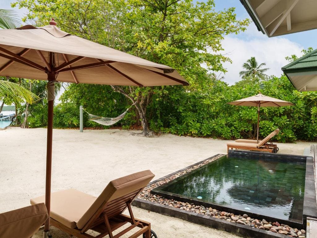 Two Bedroom Pool Beach Villa - Free shared seaplane for 2 guests, minimum 7-night stay room - Image 3