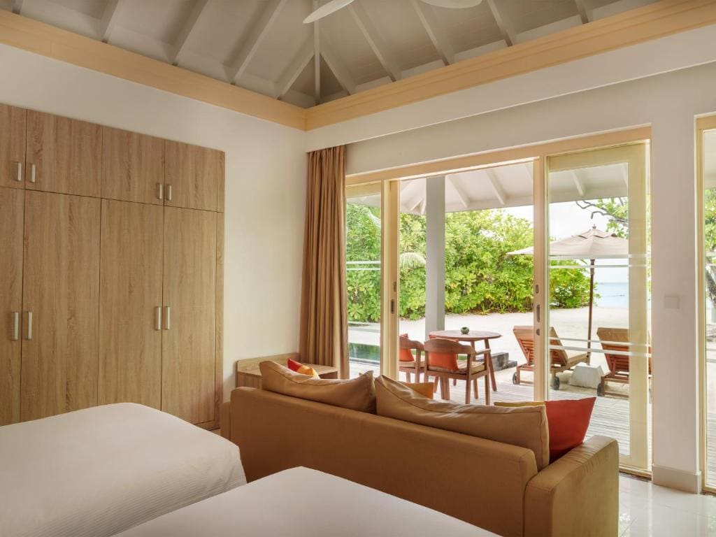 Two Bedroom Pool Beach Villa - Free shared seaplane for 2 guests, minimum 7-night stay room - Image 2