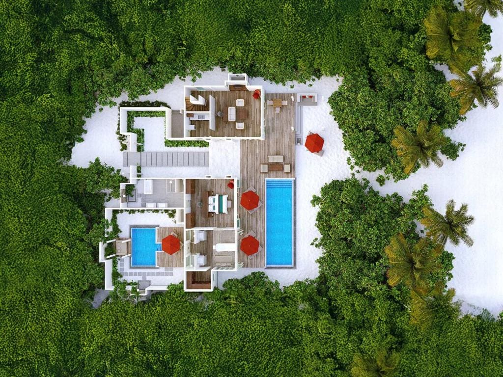 Two Bedroom Beach Residence with Pool - Free shared seaplane for 2 guests, minimum 7-night stay room - Image 2