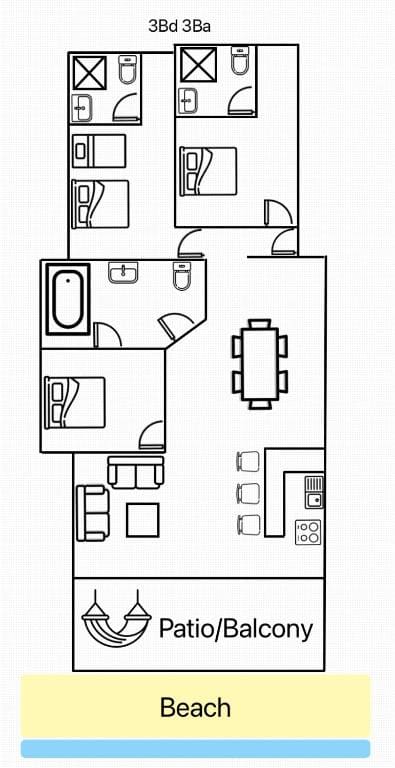 Three-Bedroom Apartment room - Image 1