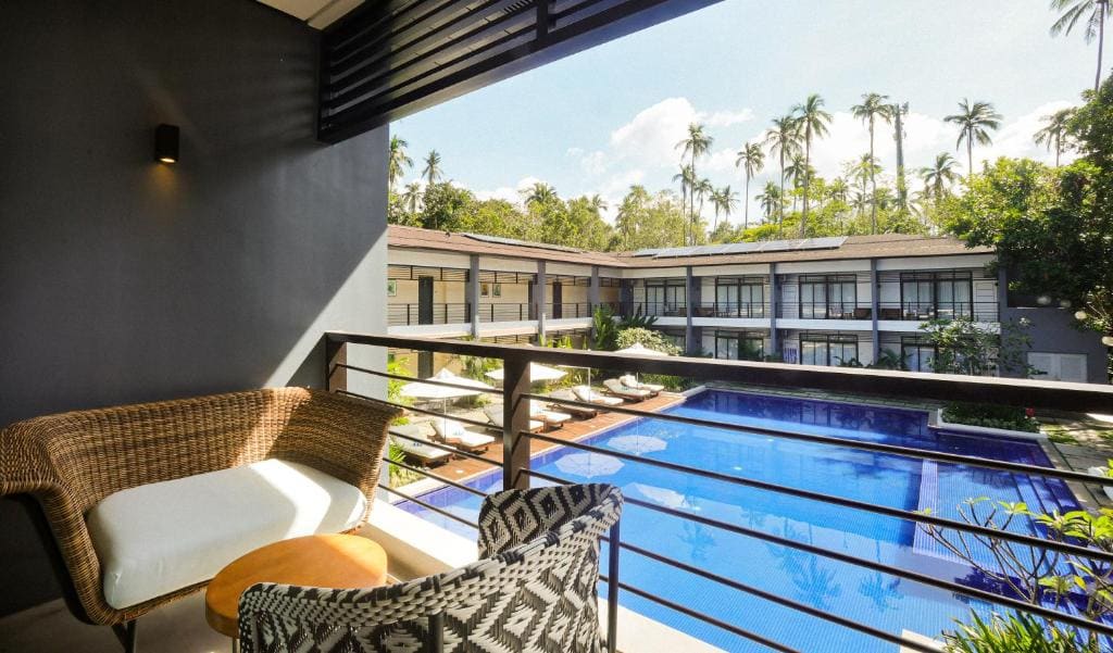 1 Queen Bed, Standard Room with Pool View room - Image 1