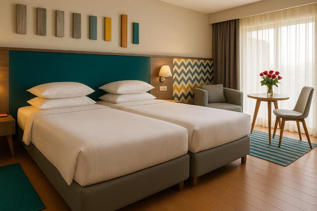 Guest room, 1 King, City view, Balcony room - Image 1