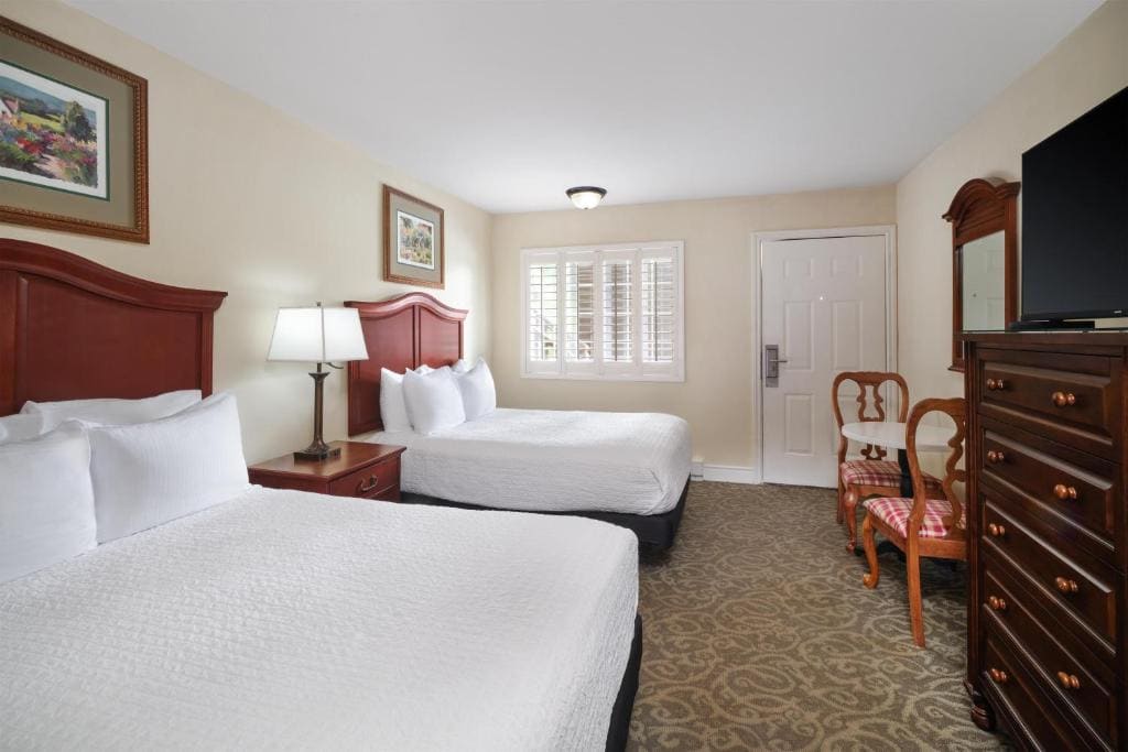 Double Room with Two Double Beds and Roll-In Shower - Disability Access/Non-Smoking room - Image 1