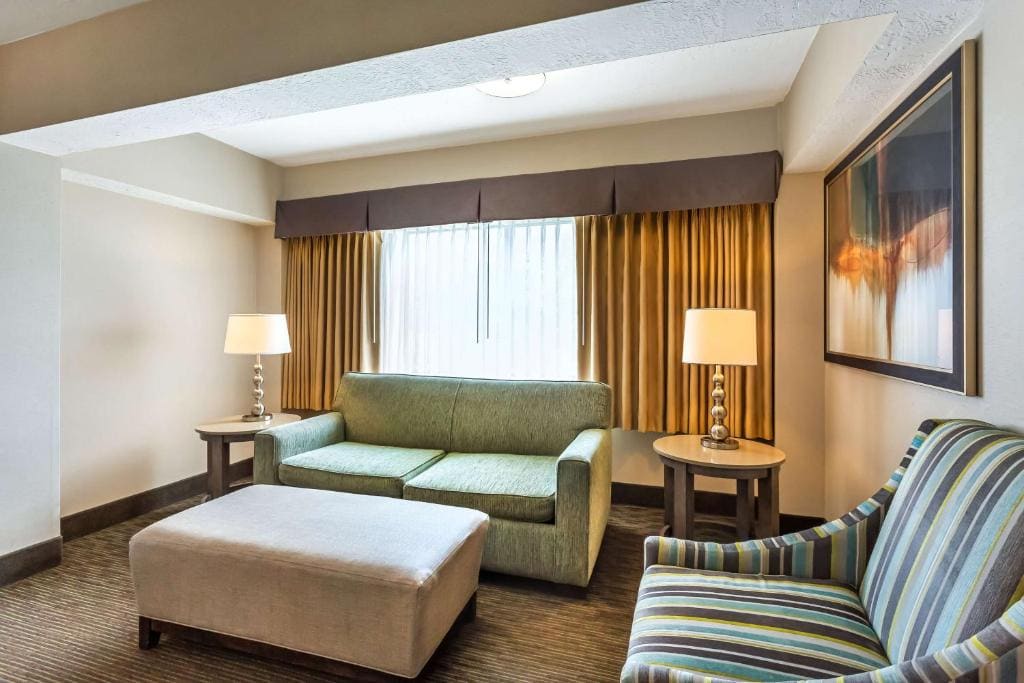 King Suite with Bath Tub, Living Room and Wet Bar - Disability/Non-Smoking room - Image 2