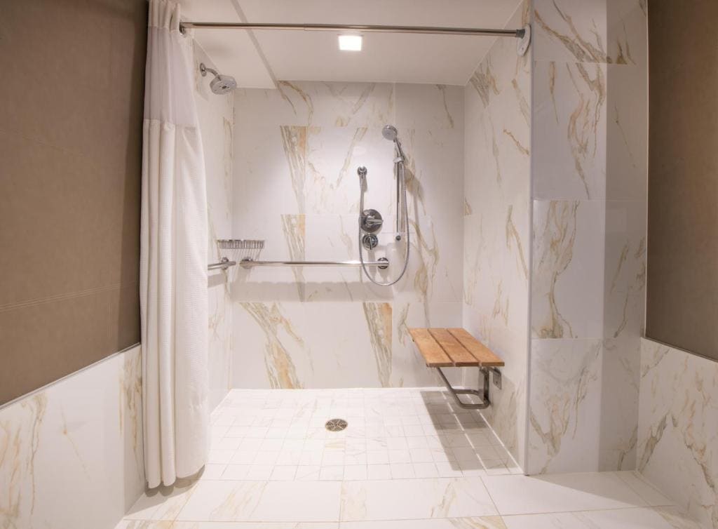 King Room with Roll-in Shower - Mobility and Hearing Accessible room - Image 1