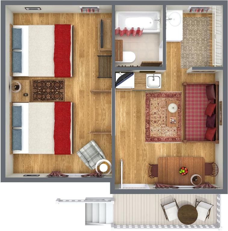 Cottage with Two Queen Beds room - Image 3