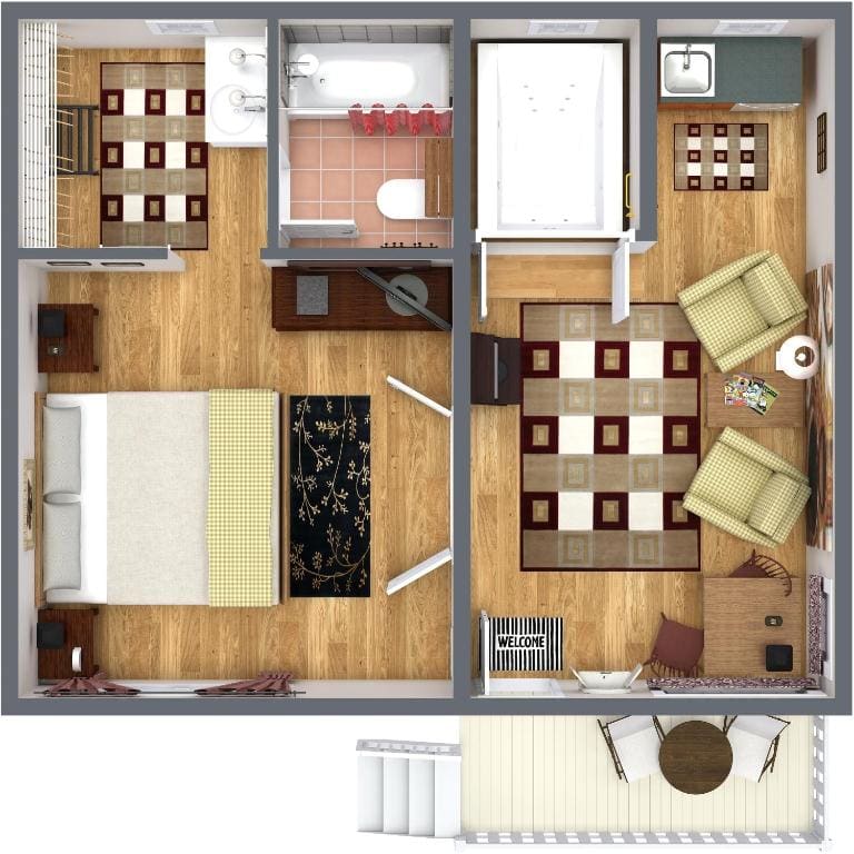 King Cottage with Jacuzzi room - Image 2