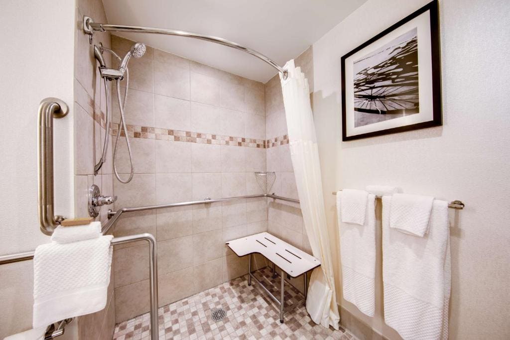Junior Queen Suite with Roll-In Shower - Mobility Access room - Image 1