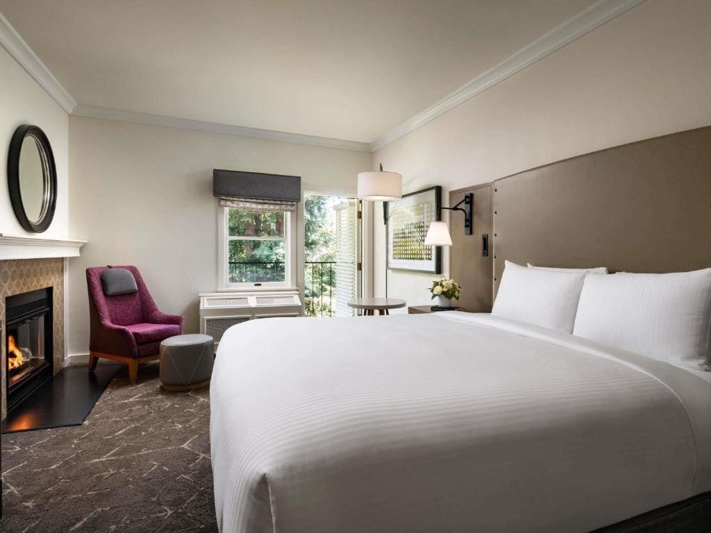 Deluxe King Room with Fireplace and Garden View room - Image 1