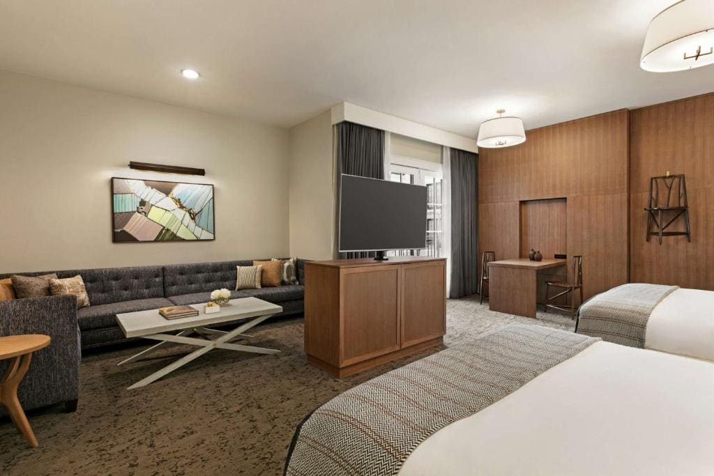 Corner Queen Room with Two Queen Beds room - Image 1