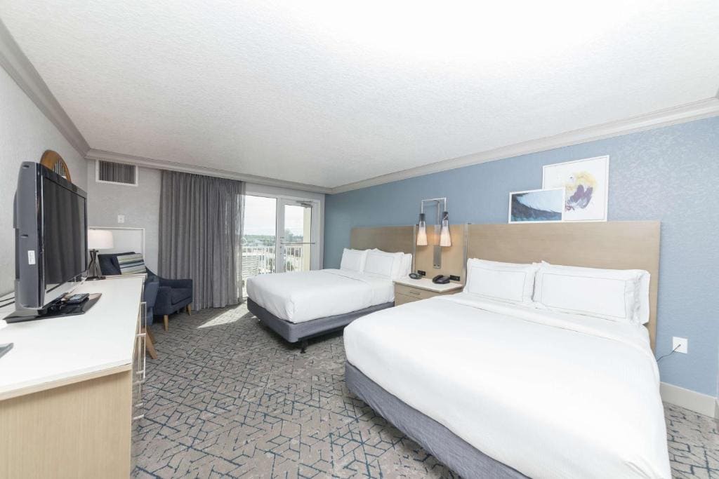 Queen Room with Two Queen Beds, Balcony and Ocean View room - Image 1
