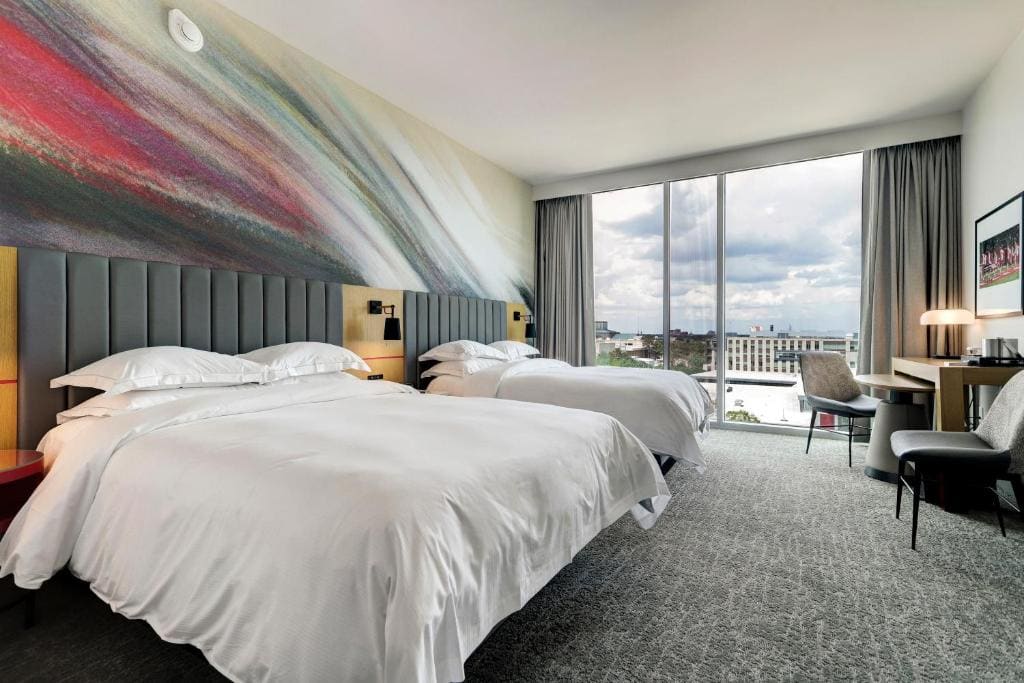 Deluxe Queen Room with Two Queen Beds and View room - Image 1