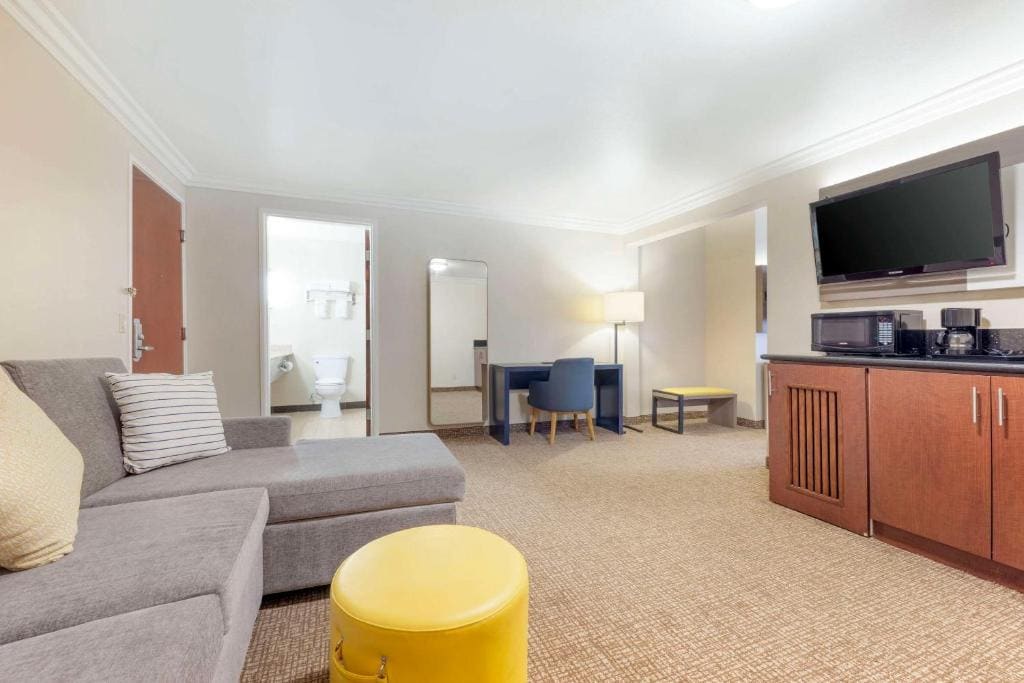 Deluxe Suite, 1 King Bed, Sofa Bed, Living Room, Non Smoking room - Image 2