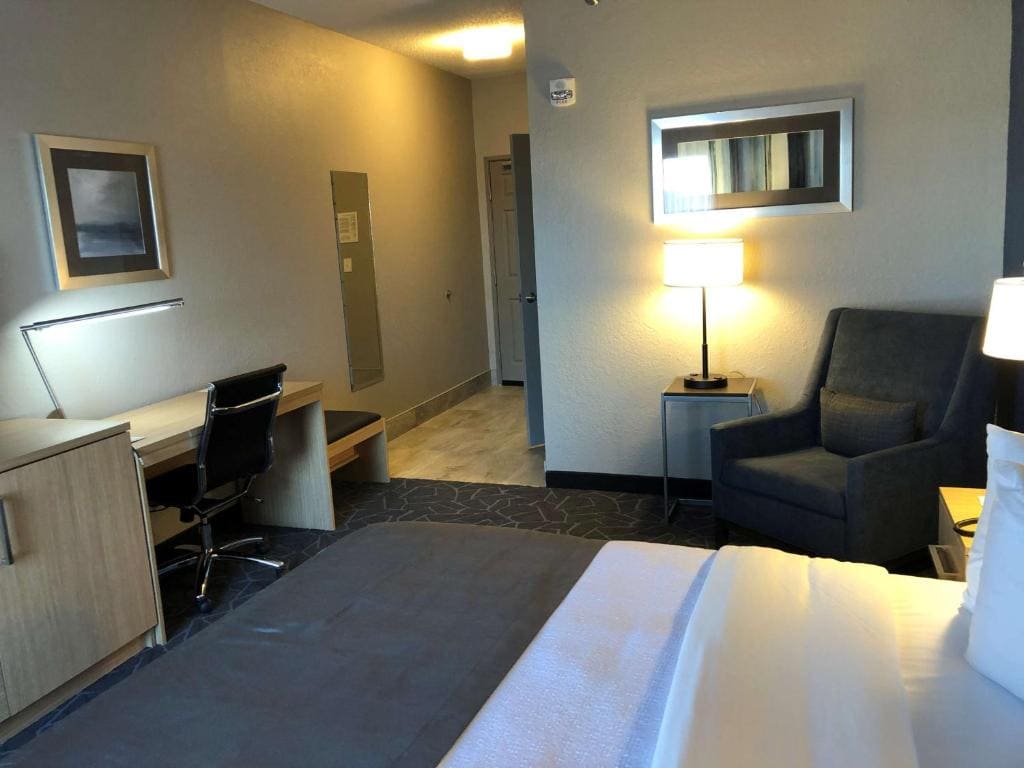 Queen Room with Mobility Accessible Roll-In Shower/Pet-Friendly room - Image 2