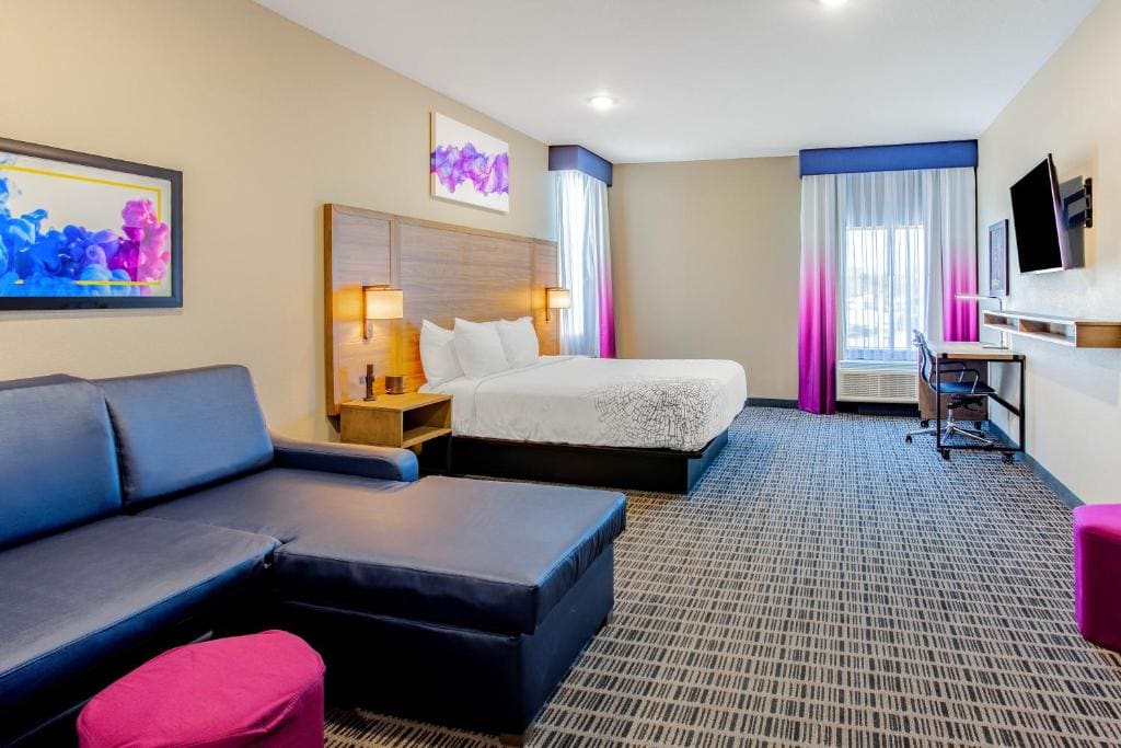 1 King Bed, Deluxe Mobility/Hearing Accessible Room, Roll-In Shower, Non-Smoking room - Image 3