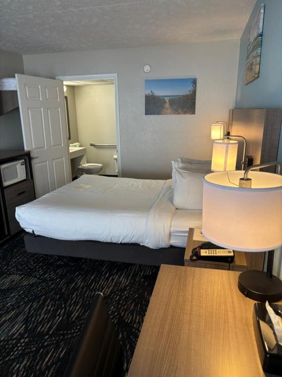 Queen Room with One Queen Bed and Tub with Grab Bars - First Floor - Building 2 - Mobility Accessible - Non-Smoking room - Image 1