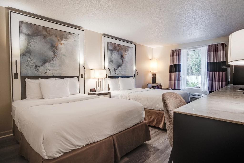 Queen Room with Two Queen Beds, Mobility Access and Roll-In shower, Non-Smoking room - Image 1