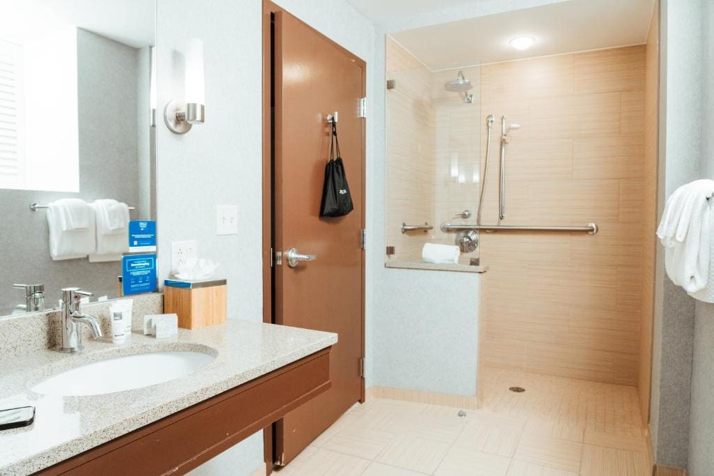 Queen Room with Roll-In Shower - Mobility and Hearing Access room - Image 3