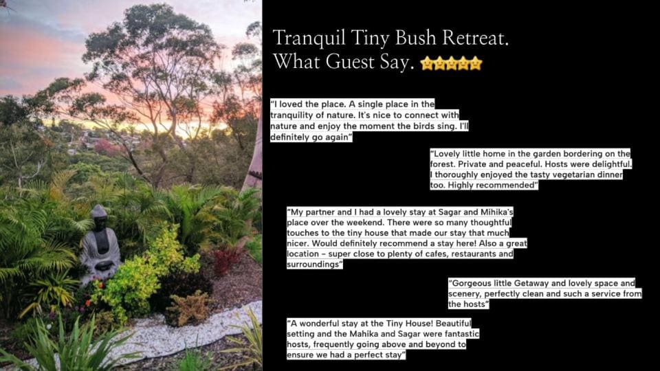 Beautiful Bush Retreat Guest Favourite 6 Stars - View 3