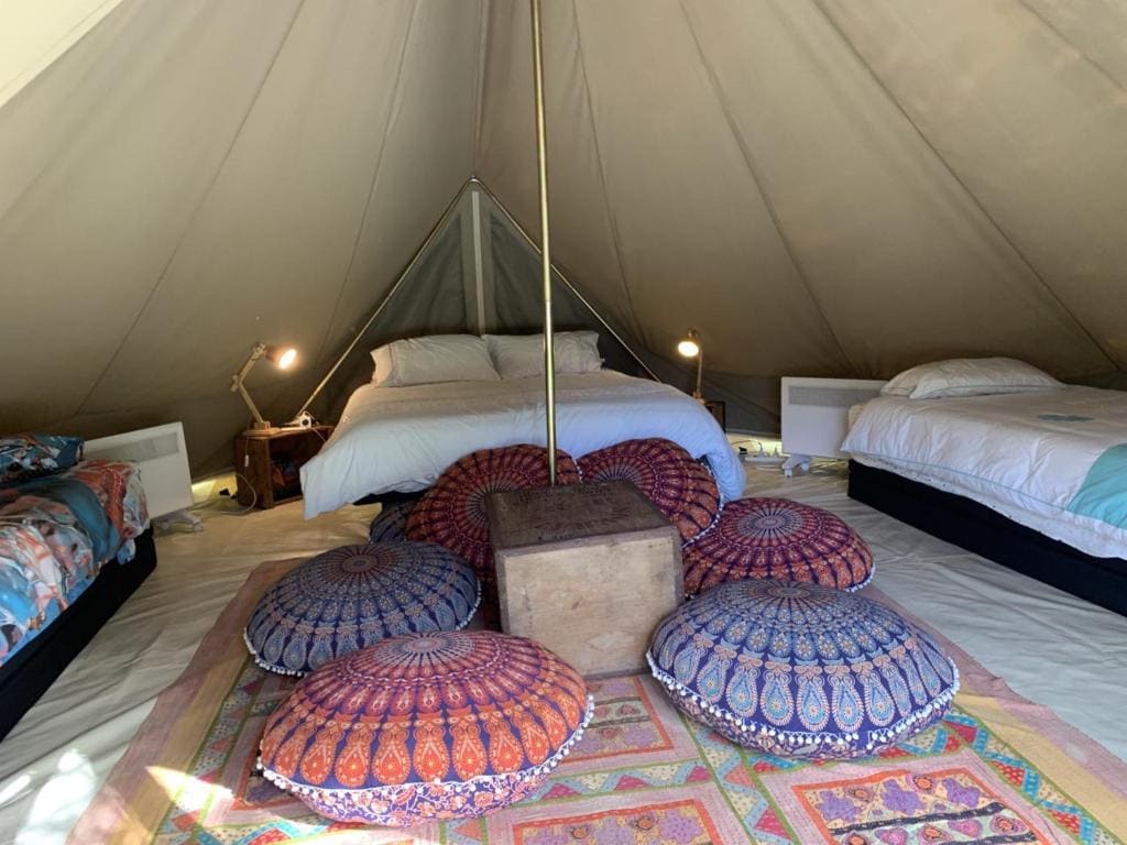 Luxury Bell Tent WIFI TV Firepit - Main view