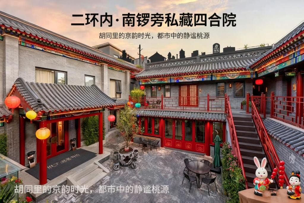 Fuxue QiuGuo Hotel Beijing Nanluoguxiang Siheyuan Branch - मुख्य व्यू