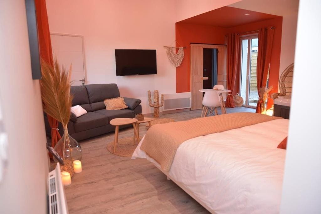 L'Evasion chambre DUNE avec sauna et spa privatifs - View 4