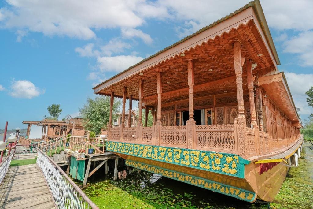 SaffronStays Prince of Kashmir - luxury handcrafted houseboat with mountain views, shikara rides & Kashmiri meals - Main view