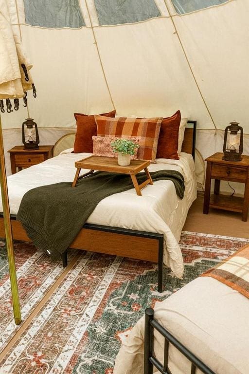 Luminous Glamping Bell Tent Retreat Missouri - View 6