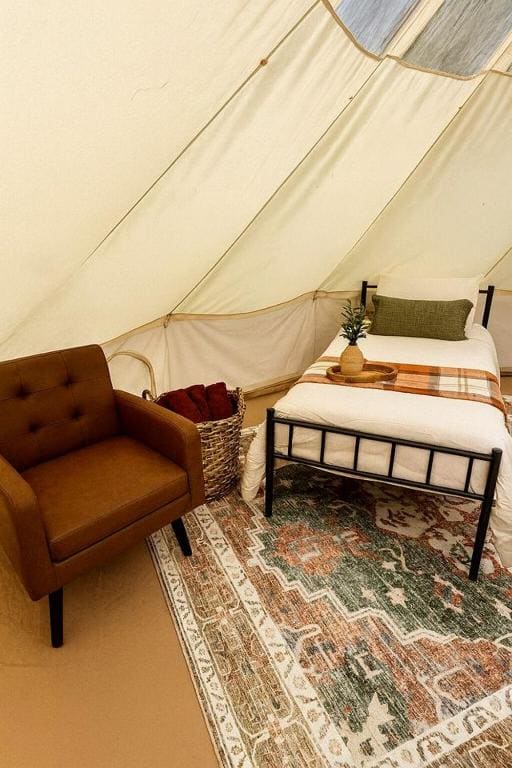 Luminous Glamping Bell Tent Retreat Missouri - View 7