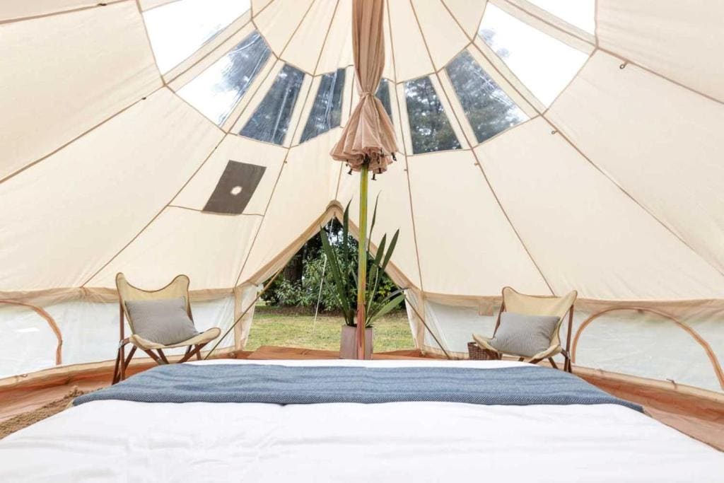 Luminous Glamping Bell Tent Retreat Missouri - View 5